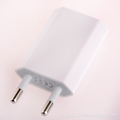 USB Power Adapter/Charger for iPhone 4 - White (100~240V/EU Plug)